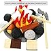 Yowlieu 23 PCS Pretend Campfire Toys Kids Plush Felt Play Campfire Playset Safe Fake Fire Wood Stones Toys Pretend Camping Play Set for Kids Toddlers Age 35 - Image 3