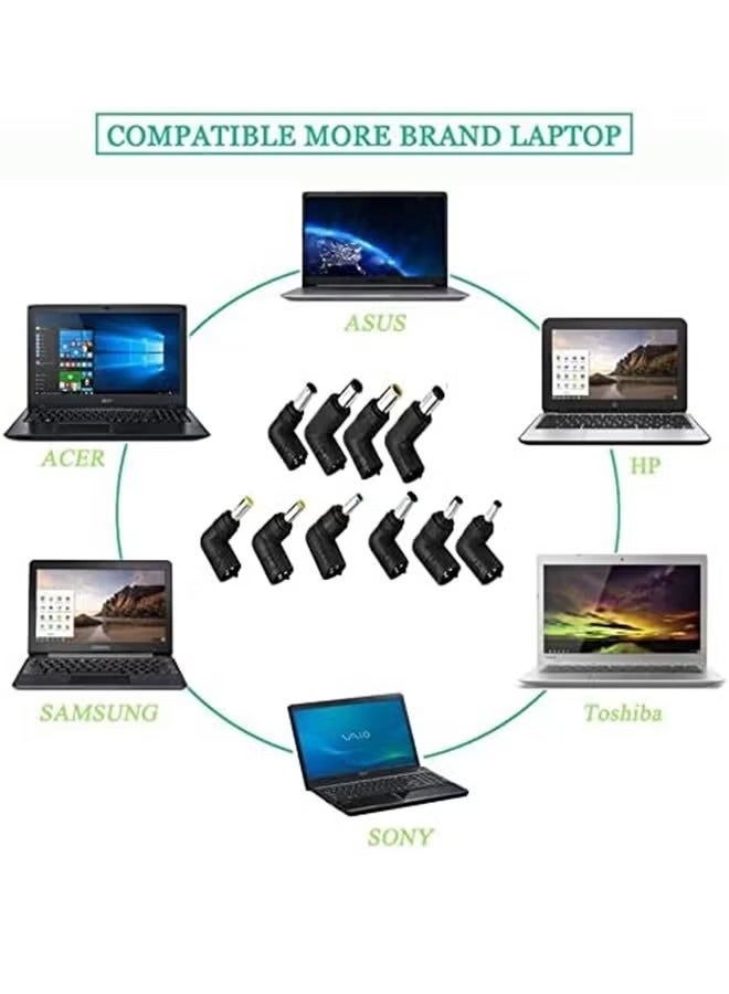اوليو شاحن كمبيوتر محمول عالمي 90 وات مصدر طاقة 15-20 فولت مع 15 موصل متوافق مع محولات تيار متردد 65 واط 45 واط لأجهزة الكمبيوتر المحمول ACER ASUS HP LENOVO ThinkPad SAMSUNG SONY TOSHIBA مناسب للاستخدام اليومي والعمل والسفر - Image 3