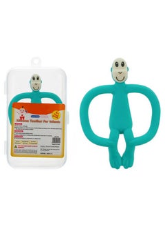 Baby Silicone Teether Cartoon Monkey Baby Molars Bite Teething Chewing Toys Green