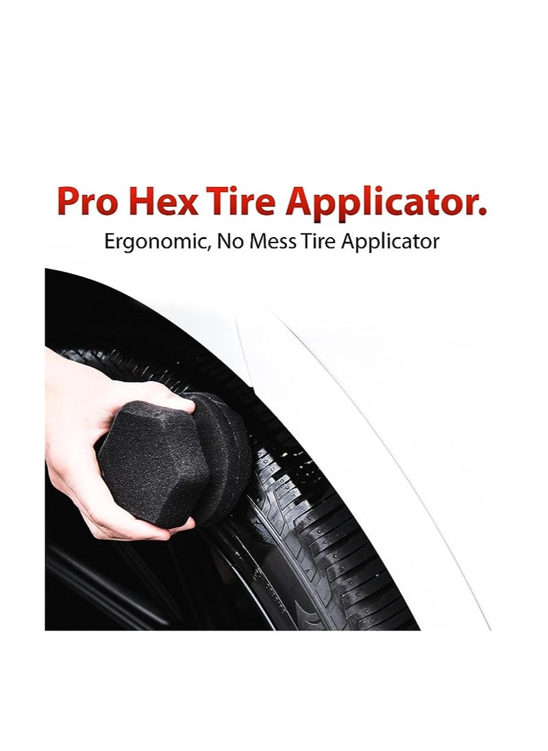Adam's Polishes Adam's Hex Grip Pro Tire Dressing Applicator Ergonomic Design Makes Detailing Your Tires Easier Mess Free Application Tire Dressings Durable Washable and Reusable.  - Image 2