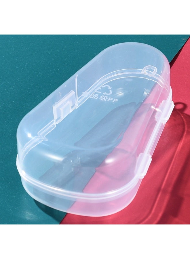 Transparent water-drop-shaped pacifier soothing teething toy storage box, food container - Image 2