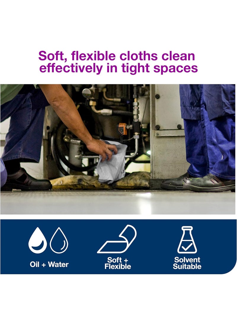 Tork Tork Industrial Cleaning Cloth Centerfeed Gray W2 1 x 500 Cloths 520337  - Image 4