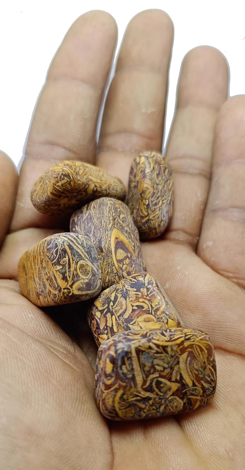 Mariam Jasper Tumble Stones for Reiki Healing and Vaastu Correction and Increase Creativity 50 Gram  - Image 3