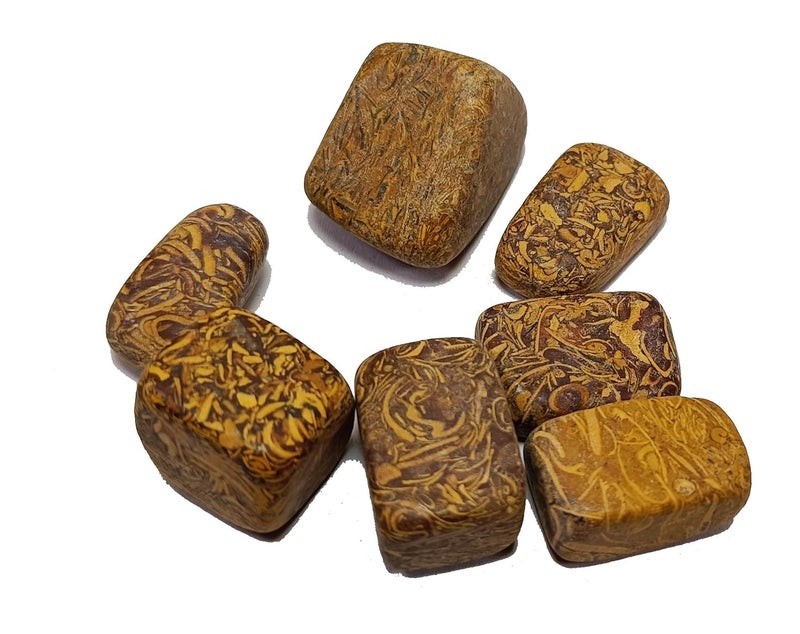 Mariam Jasper Tumble Stones for Reiki Healing and Vaastu Correction and Increase Creativity 50 Gram  - Image 1