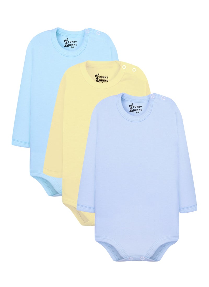 Pack of 3 Cotton Long Sleeve Bodysuit for Baby - pzsku/Z10AC7239EA81AA84E40DZ/45/_/1740048829/c51e52a5-002d-4f07-b182-3ef6d9af287c