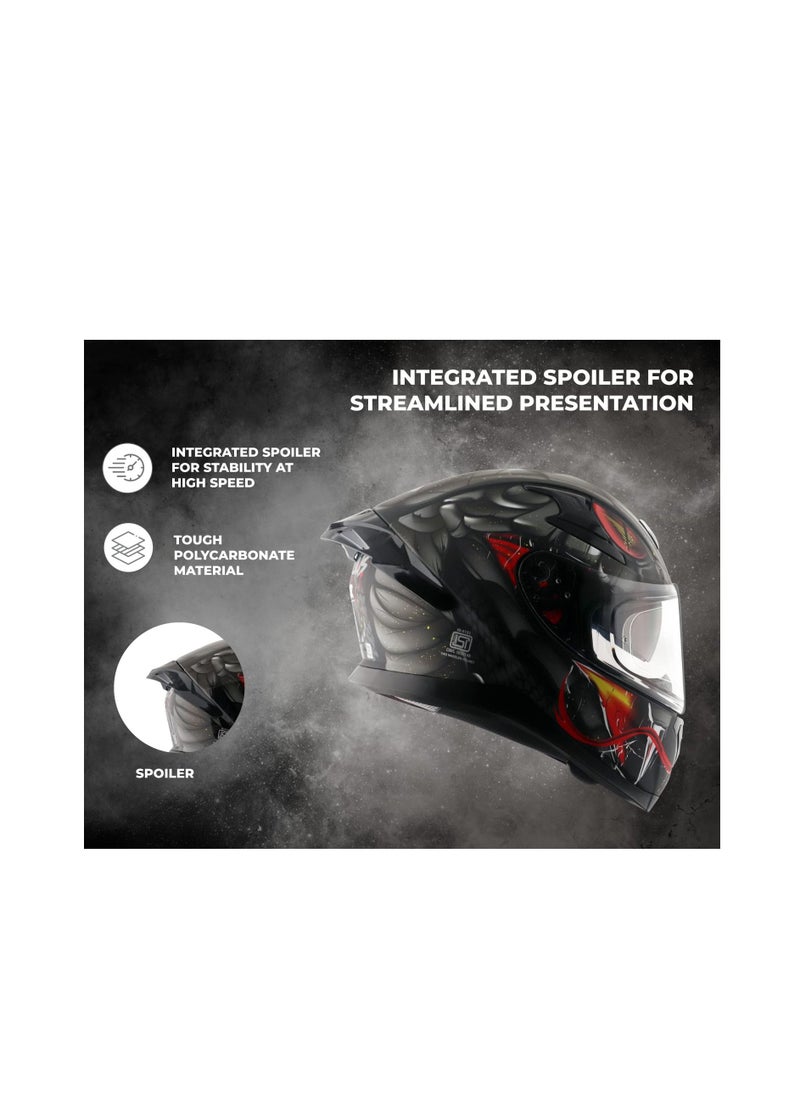 AXOR Axor Apex Venomous Dull Black Grey Helmet  - Image 5
