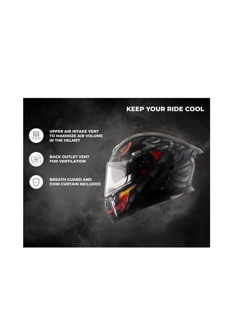 AXOR Axor Apex Venomous Dull Black Grey Helmet  - Image 3