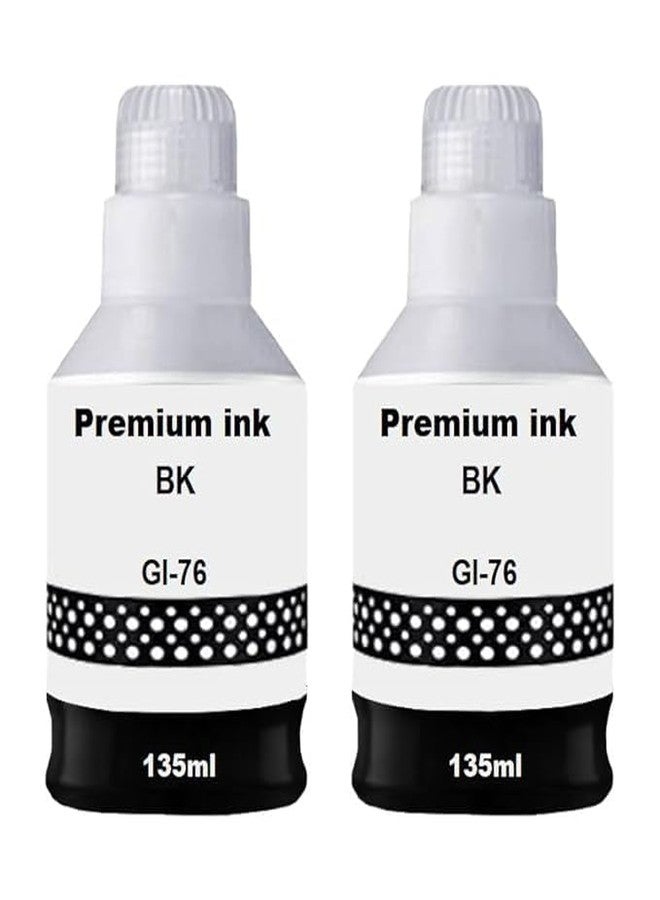 Hynear GI-76 Refill Ink Bottle Suitable for GX3070, GX3072, GX4070 Printers (170ML X 2 Bottle/Black) - Image 1