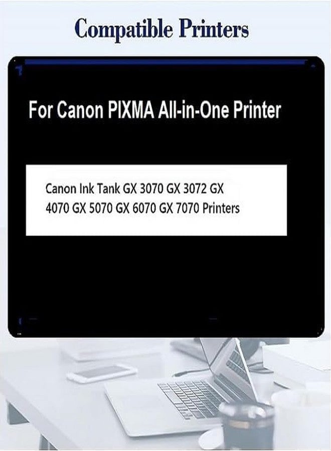 Hynear GI-76 Refill Ink Bottle Suitable for GX3070, GX3072, GX4070 Printers (170ML X 2 Bottle/Black) - Image 2