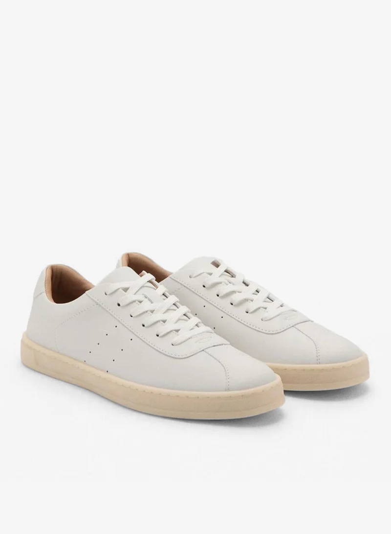 Mango Man  Leather panel sneaker for Men | Best Price UAE