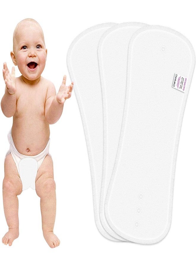 Bembika Cloth Daiper for Inserts Natures Cloth Diaper Liner, Wetfree Reusable Washable Cotton Diaper Nappy Inserts for Baby Cloth Diapers(Set of 3)(Polar Fleece-4 Layer) - Image 1