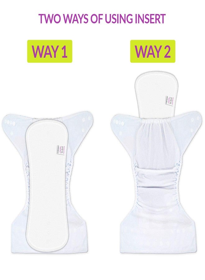 Bembika Cloth Daiper for Inserts Natures Cloth Diaper Liner, Wetfree Reusable Washable Cotton Diaper Nappy Inserts for Baby Cloth Diapers(Set of 3)(Polar Fleece-4 Layer) - Image 3