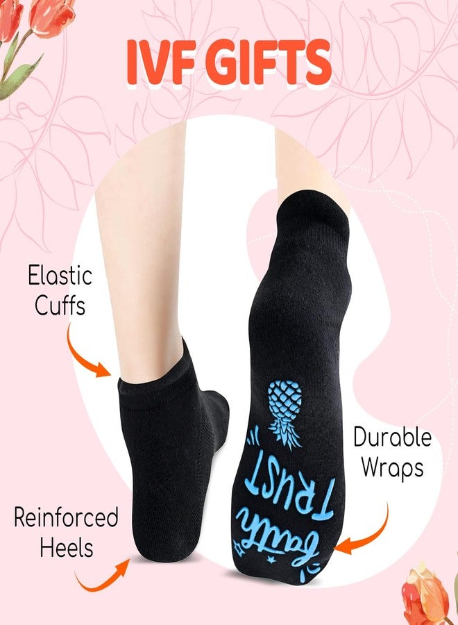 Zmart IVF Gifts Infertility - Fertility Embryo Transfer Gifts for Her, IVF Lucky Transfer Day Socks Egg Retrieval Socks for Wife - Image 2