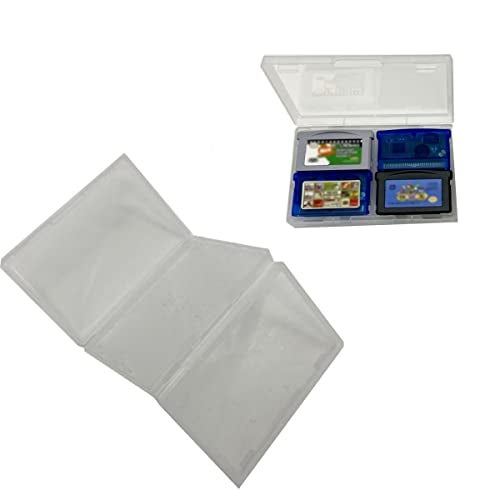 XBERSTAR 4in1 Storage Box Protective Case for GameBoy GBA GBASP Game Cartridge Card (Transparent) - Image 1