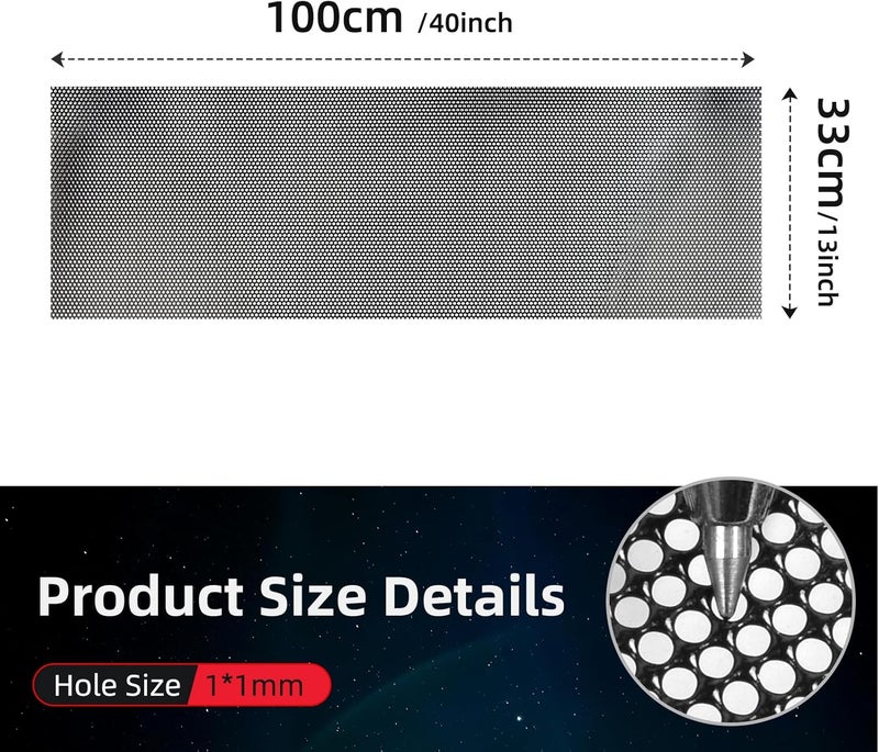 AggAuto Black Racing Grille - 100x33 cm - Image 2