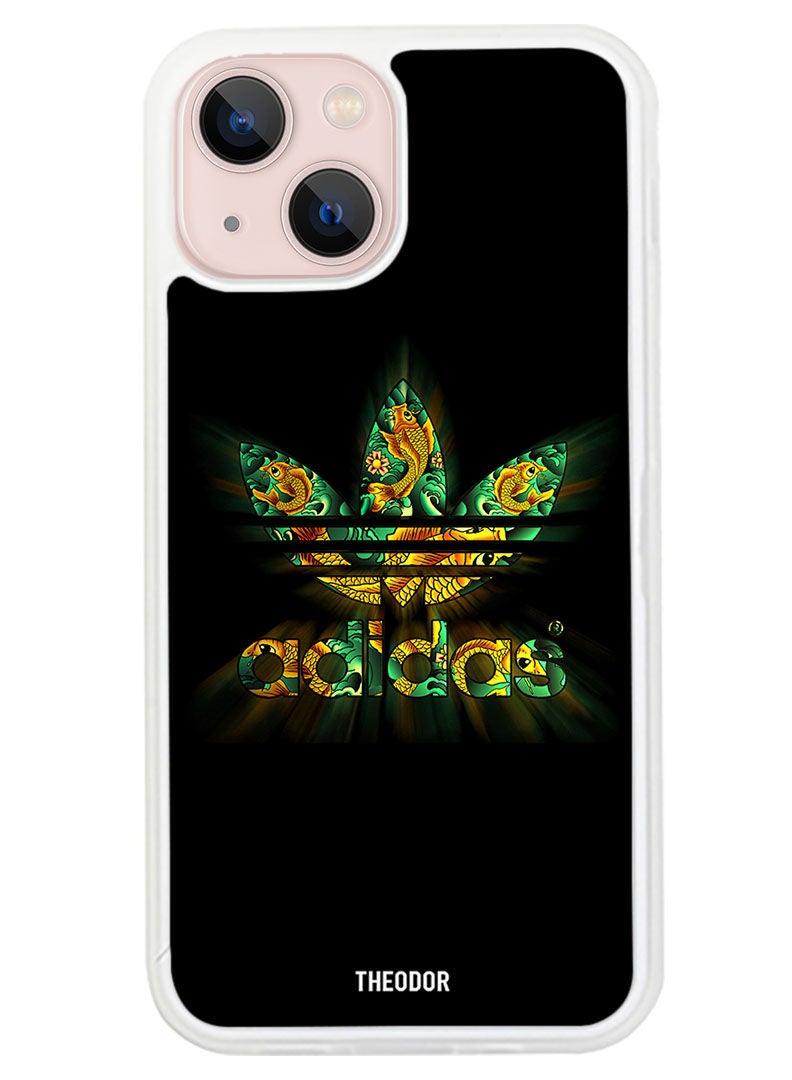 Theodor Protective Case Anti Scratch Shock Proof Cover For APPLE IPHONE 14 Adibas (White Bumper) - Image 1