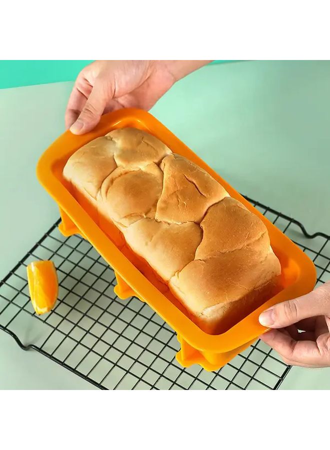 Green Silicone Toast Mold Rectangular Baking Tray Easy Demold Clean Reusable - Image 5
