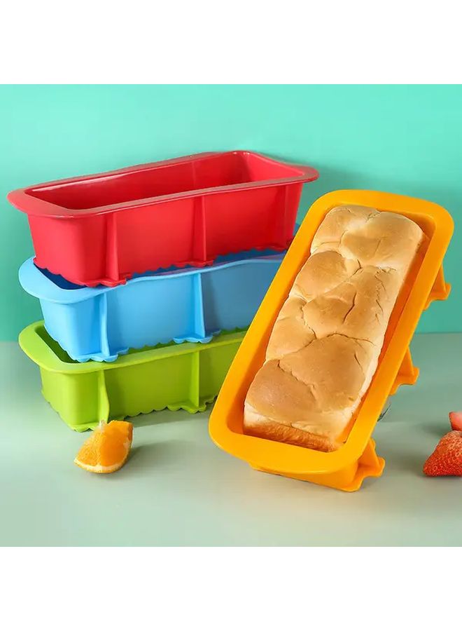 Green Silicone Toast Mold Rectangular Baking Tray Easy Demold Clean Reusable - Image 4