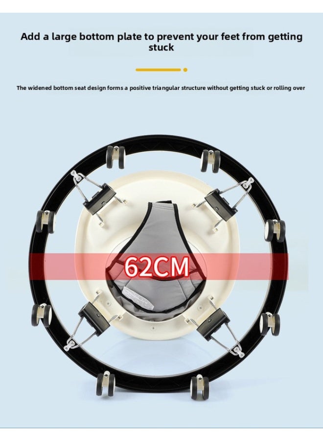 ORiTi عربة أطفال قابلة للطي مضادة للتقلب بعجلات صامتة وقابلة لتعديل الارتفاع - رمادي - Image 2