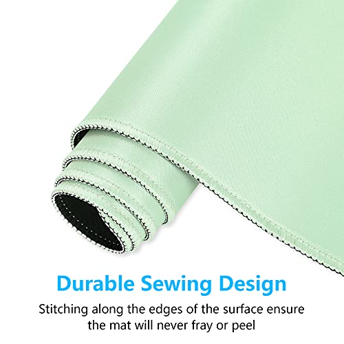 Dapesuom Large Gaming Mouse Pad, Extended Mouse Mat with Stitched Edges, Full Size Keyboard Pad with Non-Slip Base, Big XXL Computer Desk Mats for Gamer, Laptop, Office, 31.5 x 15.7in, Lake Green - Image 5