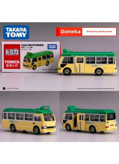 TOMY Multi-card Alloy Car Model Hong Kong Taxi Taxi Minibus Bus Bus Boy Toy-Color:Hong Kong Mini Bus Green118749