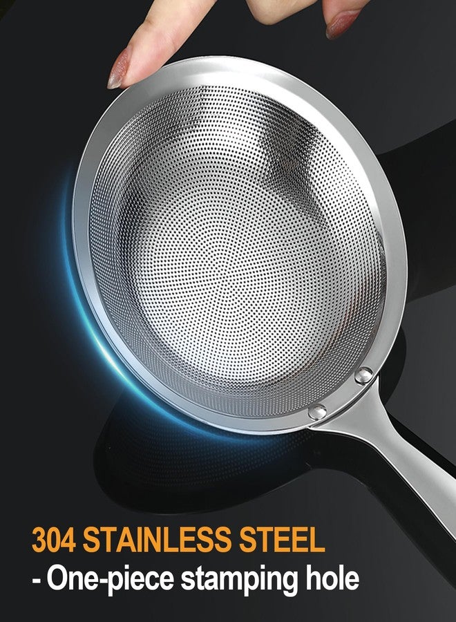 Ugotit Skimmer Spoon Stainless Steel, Fine Mesh Strainer for Cooking, Fat Skimmer & Hot Pot Skimmer, Dishwasher Safe Kitchen Gadget (DIA 3.5Inch) - Image 3