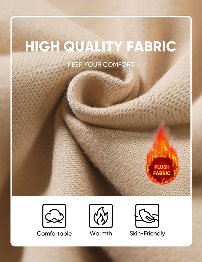 JMIERR Men's Lightweight Cotton Essential Hoodies Winter Casual Mens Oversized Hoodie Loose Fit Drawstring Pullover Shrits Sweater Khaki - Image 5