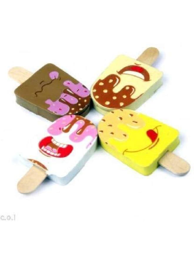 Parteet ® مجموعة ممحاة الآيس كريم الجديدة للأطفال مكونة من 12 قطعة - Image 3