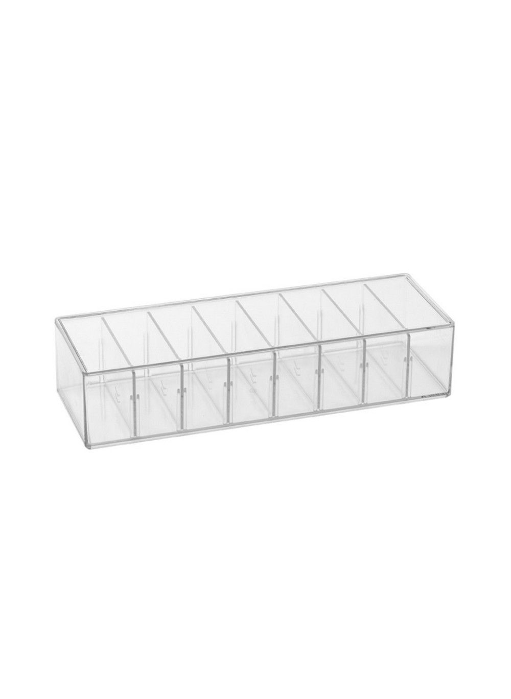 Storage Bin with Divider & Lid 26.6 x 9 x 58 cm