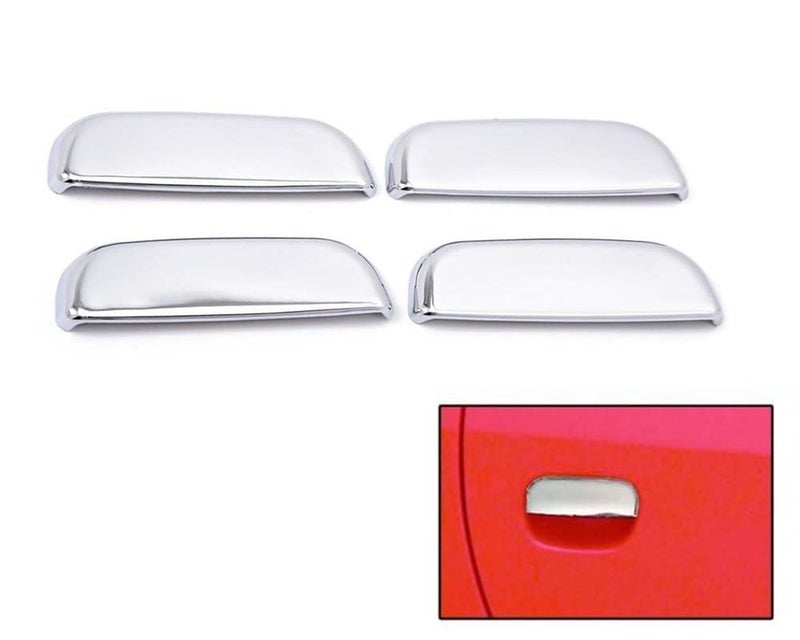 Auto E-Shopping Car Handle Latch Cover Scratch Guard Chrome Finish Front Rear Compatible for Maruti S-Presso 2019 Onwards Set of 4 Pieces - Image 3
