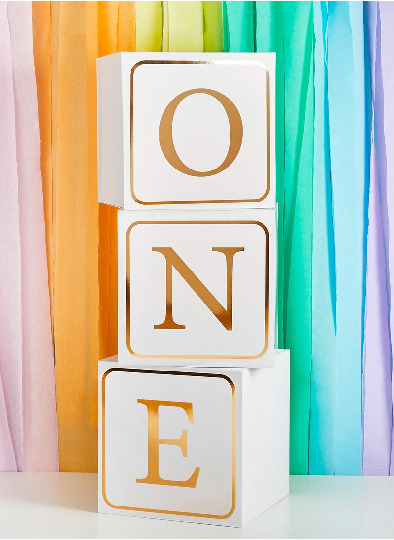 Hootyballoo Gold 'One' Jumbo Block 