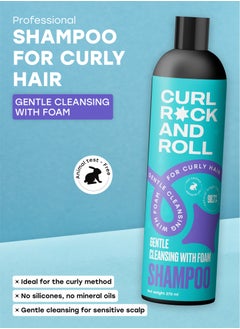 CURL ROCK AND ROLL Curl Rock and Roll Shampoo - Cleanses and Nourishes  - Paraben-Free & Sulfate-Free, 270 ml  - Image 2