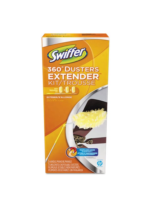 Swiffer 82074 360 Dusters Plastic Handle Extends to 3 ft 1 Handle  3 DustersKit