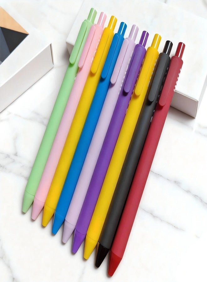 playneeu Kpop Merch Pen Set - 9 Colorful Gel Pens Inspired by Virtual Idol Characters, Black Ink Writing Pens for Fans, Cute Stationery Gift for Students & Music Lovers - Image 3