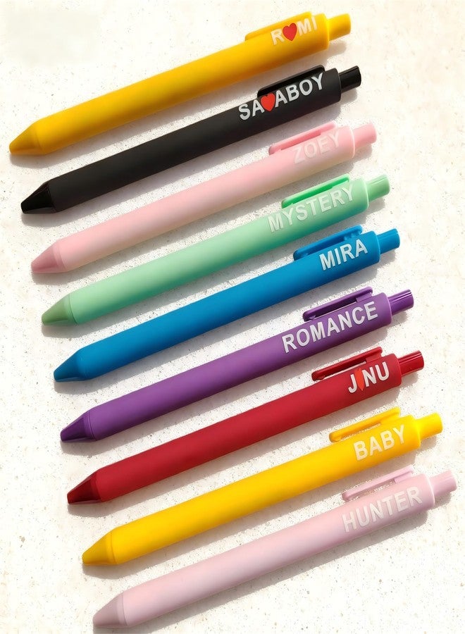 playneeu Kpop Merch Pen Set - 9 Colorful Gel Pens Inspired by Virtual Idol Characters, Black Ink Writing Pens for Fans, Cute Stationery Gift for Students & Music Lovers - Image 1