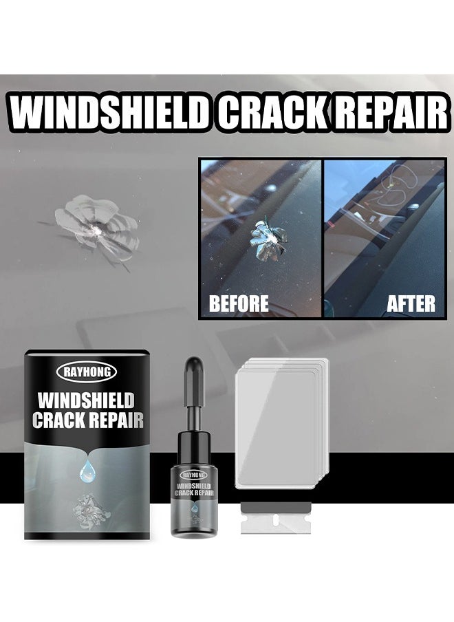 Windshield Crack Repalr For Glass Crack Repair Adhesive, For Chips And Cracks Car Glass Repair Kit, Cracks Gone Glass Kit Automotive Windscreen Tool For Fixing Chips