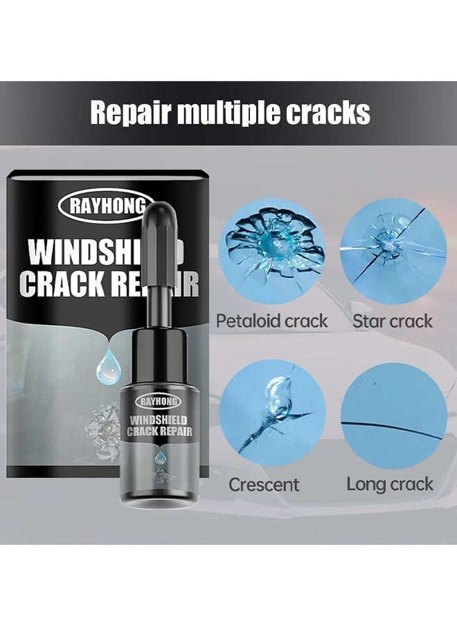 Windshield Crack Repalr For Glass Crack Repair Adhesive, For Chips And Cracks Car Glass Repair Kit, Cracks Gone Glass Kit Automotive Windscreen Tool For Fixing Chips