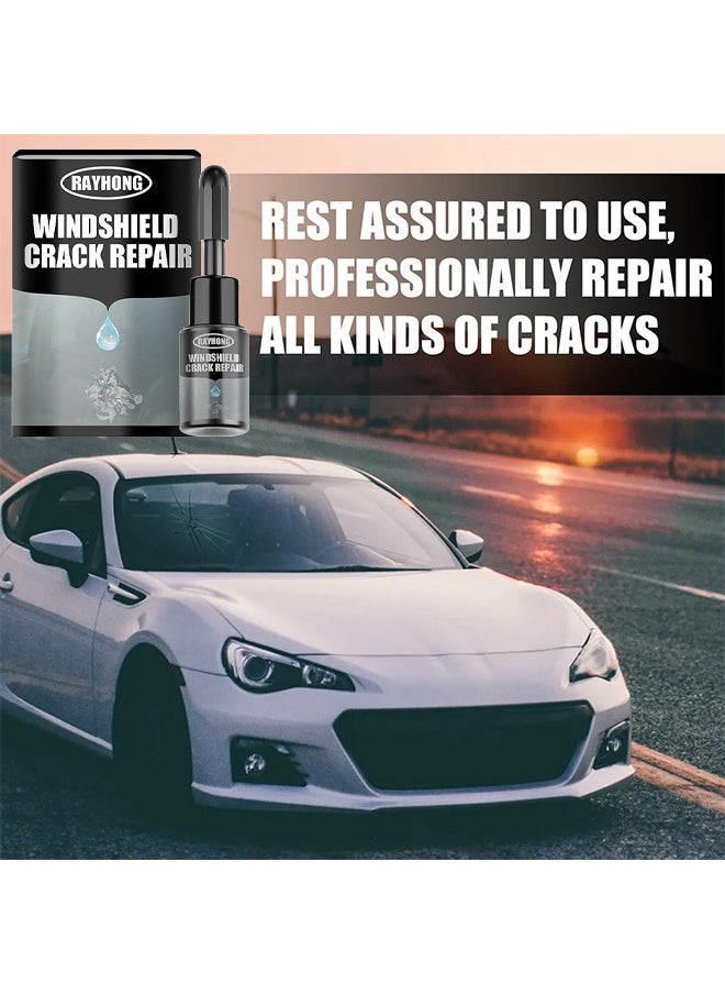 Windshield Crack Repalr For Glass Crack Repair Adhesive, For Chips And Cracks Car Glass Repair Kit, Cracks Gone Glass Kit Automotive Windscreen Tool For Fixing Chips