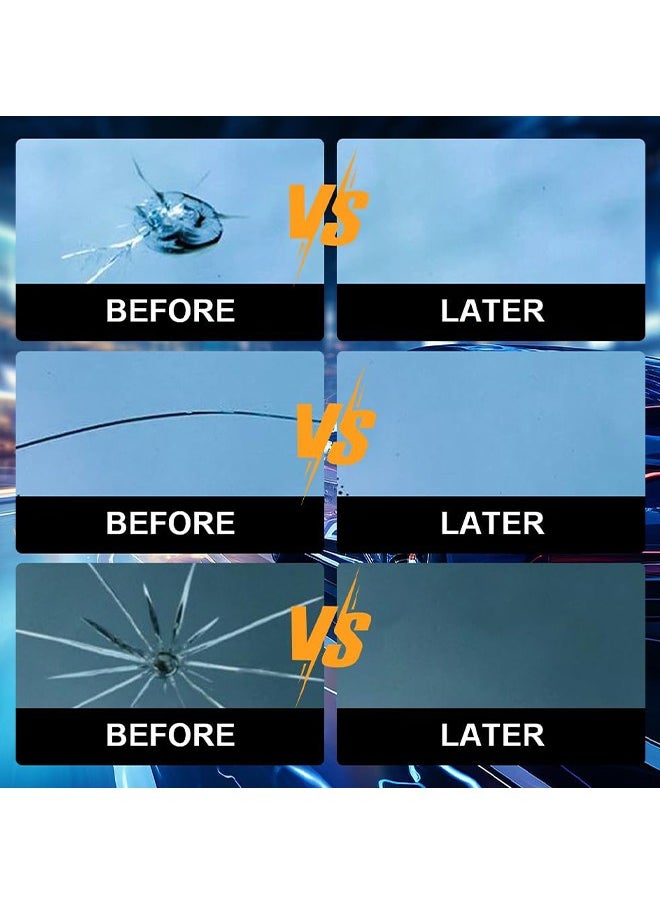 Windshield Crack Repalr For Glass Crack Repair Adhesive, For Chips And Cracks Car Glass Repair Kit, Cracks Gone Glass Kit Automotive Windscreen Tool For Fixing Chips