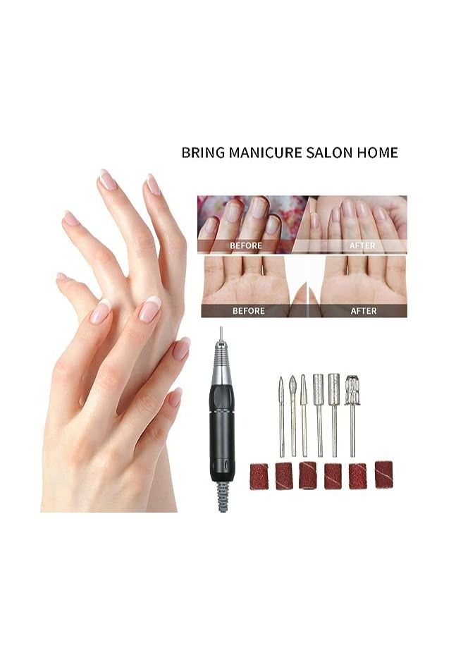 ORiTi ORiTi Electric Nail Drill Machine 30000RPM E-file Electric Nail File Grinder Polisher Kit Manicure Pedicure Drill for Acrylic Gel Nails EU Plug (EU BLACK) DM-202 - Image 5