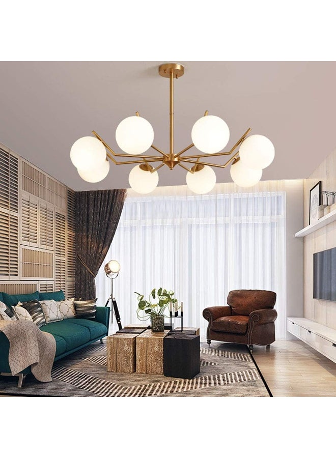 Cluc Gold steco  Globo di vetro Chandelier - 8  globes - Image 4