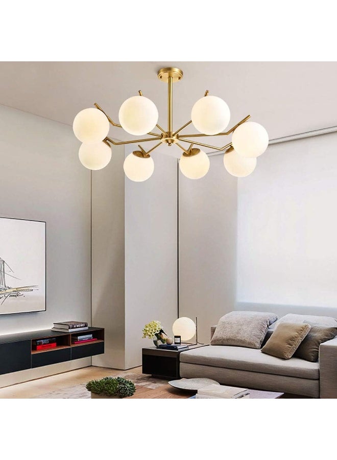 Cluc Gold steco  Globo di vetro Chandelier - 8  globes - Image 1