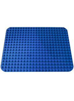 Apostrophe Games Apostrophe Games Building Block Base Plates for Large Blocks 15" x 10" Blue Baseplate, Compatible with Major Brands, STEM Learning, Ages 3+  - Image 1