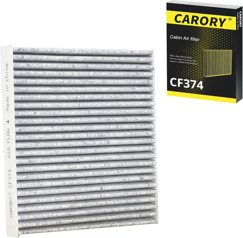 Carory Cabin Air Filter w/Activated Carbon for Toyota Tacoma (2005-2023), Dodge Dart (2013-2016), Pontiac Vibe (2003-2008), OE# 87139-YZZ09, 88508-01010, CF10374 - Image 1
