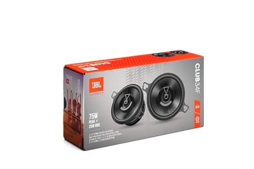 JBL Club 34F - 3-1/2" (87mm) Two-Way Car Speaker, 75 Watts Peak, 25 Watts RMS, Sensitivity (@ 2.83V): 89dB, Frequency Response: 90Hz – 20kHz, Nominal Impedance: 3.0 ohms - Image 5