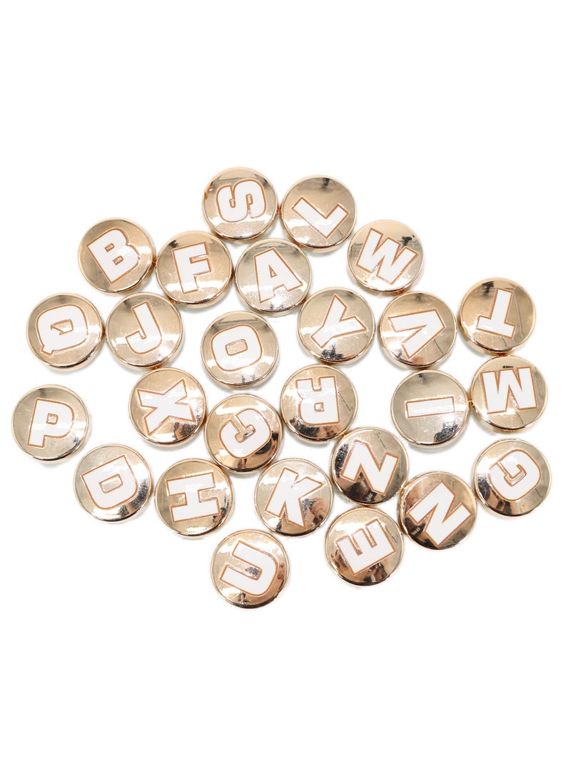 26PCS Unisex-Adult Jibbitz Shoe Decoration Charms for Clogs Sandals, English Letters Series Diy Accessories for Girls Women Party Favors Gifts(Not Incleded Shoes) - Image 1