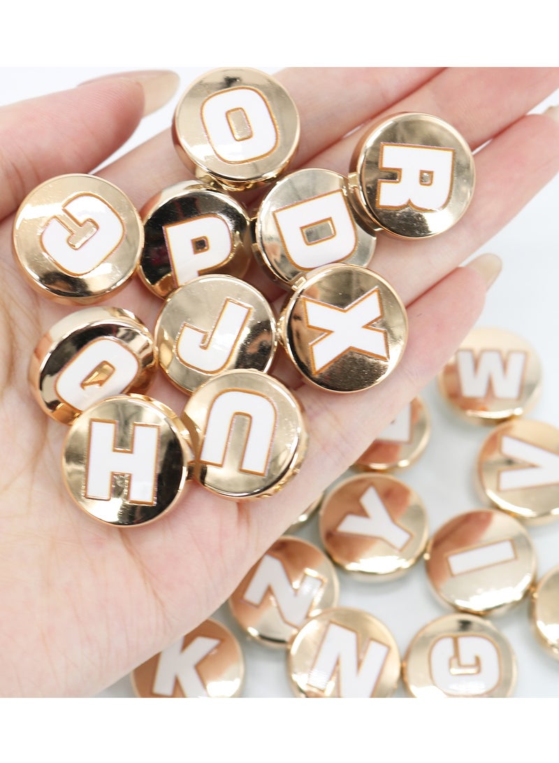 26PCS Unisex-Adult Jibbitz Shoe Decoration Charms for Clogs Sandals, English Letters Series Diy Accessories for Girls Women Party Favors Gifts(Not Incleded Shoes) - Image 2