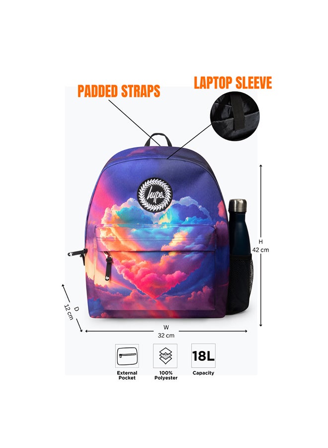 Hype Backpack Girls Multi Cloud Heart - Image 4
