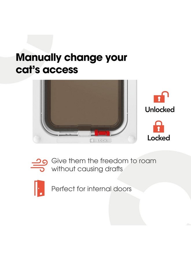 Cat Mate Lockable Cat Flap, White - Image 3