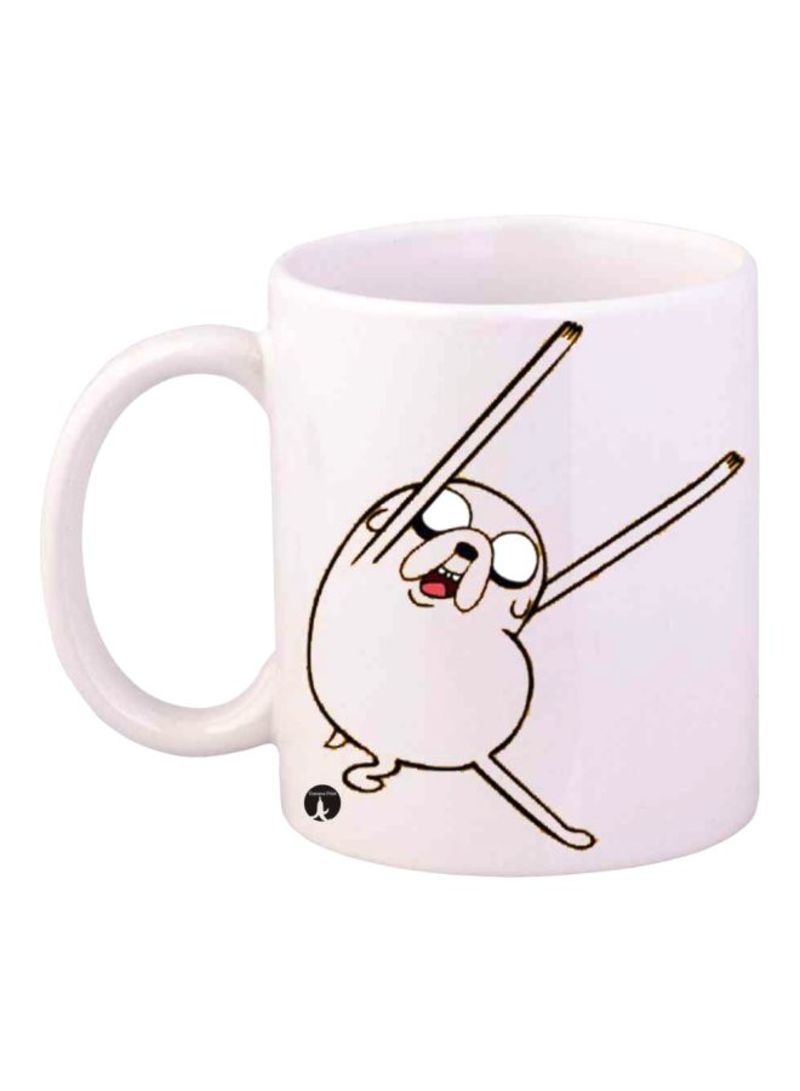 RKN Adventure Time Printed Mug White/Black Standard Size
